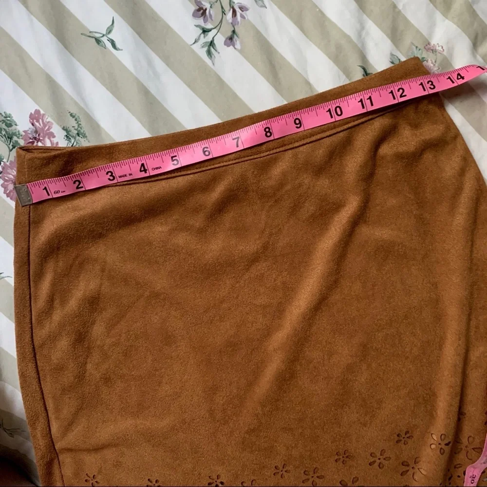 Suede Mini Skirt